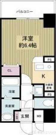 レジディア天神橋の物件間取画像